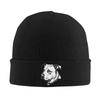 Minimalist Line Pitbull with Blue Eyes Warm Knitted Cap Winter Knit Bonnet Hat Skullies Beanies Hip Hop Caps for Unisex