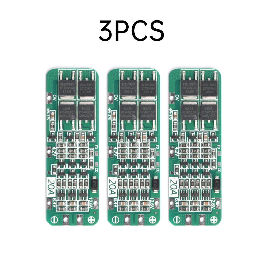 Smart BMS 3S 20A 12V 18650 Li-ion Lithium Battery Charger Protection Balance Board With Balancers Equalizer
