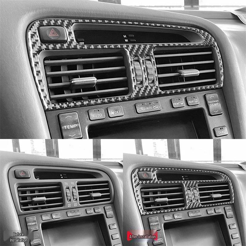 Lexus GS 98-05 Carbon Fiber Interior Center Console Air Vent Panel Sticker