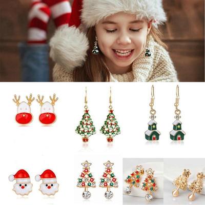 Noel Baba Kolye Küpe Noel Süsleri Noel Dekorasyonu Noel Hediyesi Noel