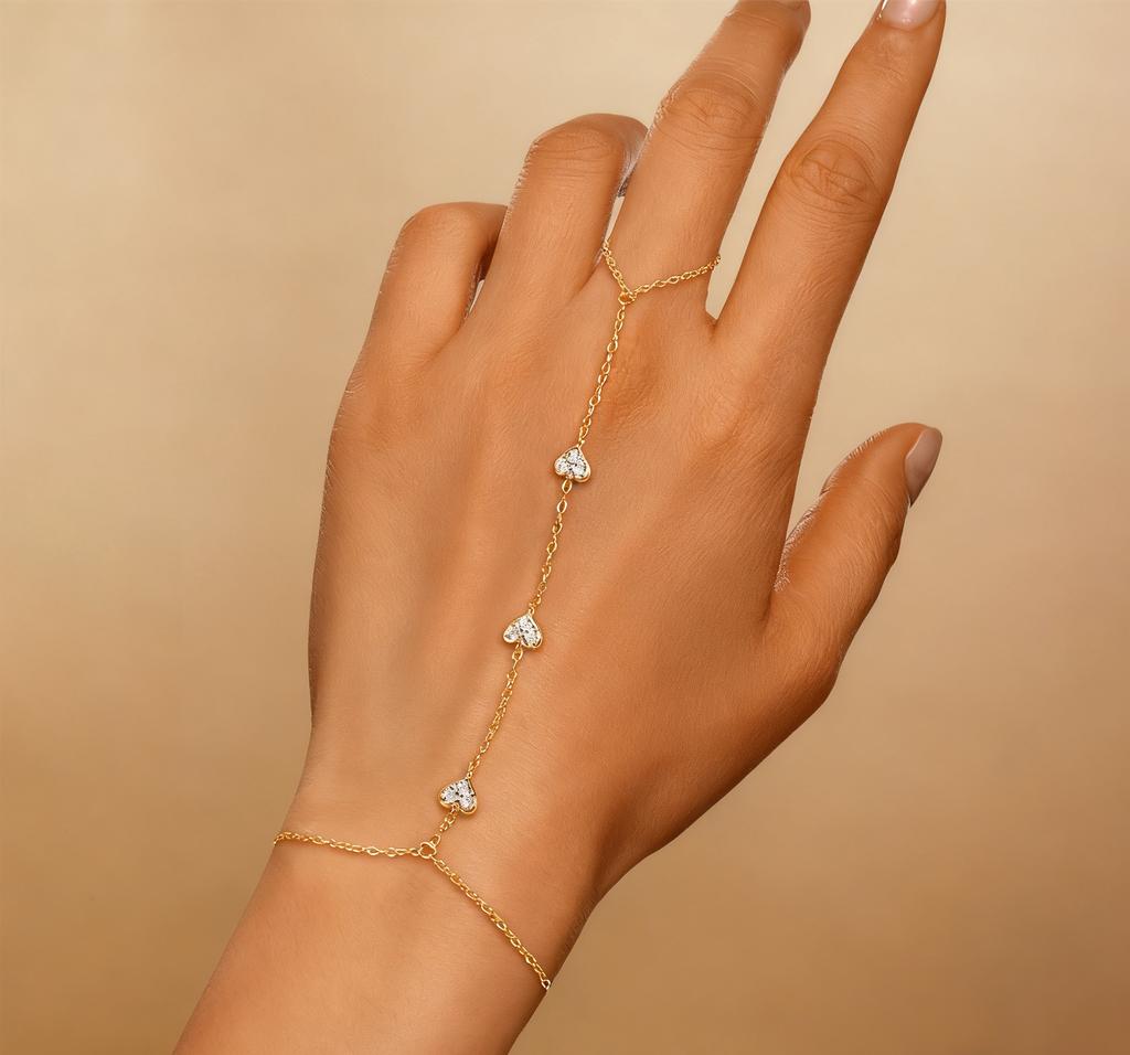 925 Sterling Silver Evil Eyes Blue/White Zircon Bracelet With Finger Design For Women Hand Chain Bracelet Party Jewelry