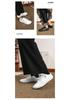 Zapatos Casuales de Cuero de Talla Grande de Ajuste Amplio para Hombres y Mujeres