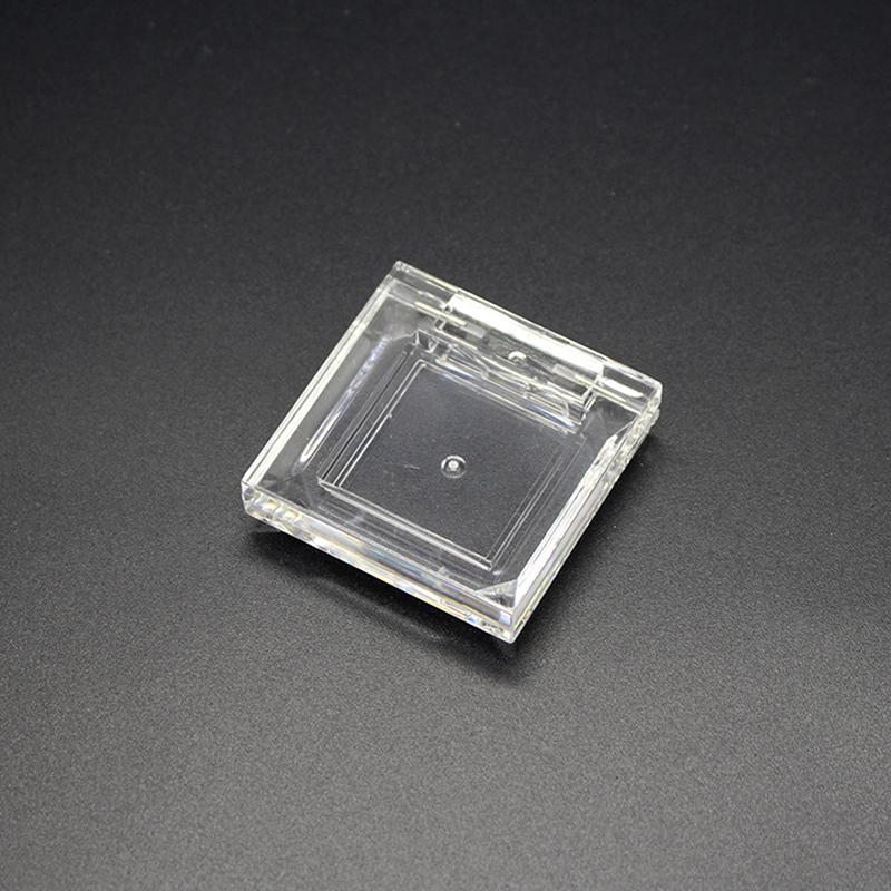 Transparent Empty Sequins Eye Shadow Box Eye Makeup Storage Box Square Mirrored Diy Empty Eyeshadow Dish For Girls