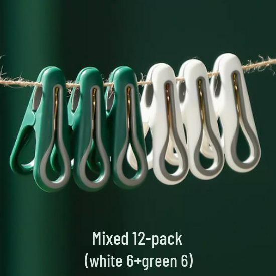 Zhiwang Seamless Windproof Laundry Clothes Pegs - Anti-slip, Multifunctional Sock & Sheet Drying Clips
