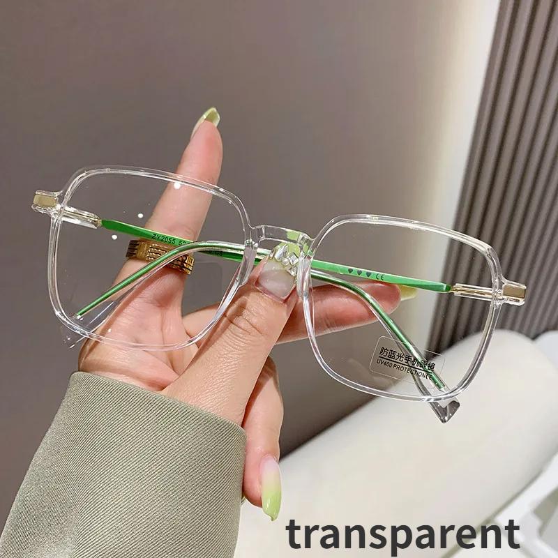 Nuovi occhiali da vista miopia alla moda per donne e uomini, occhiali da vista quadrati trasparenti, occhiali da vista retrò con diottrie negative, prescrizione ottica