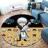 Gintama Round Area Rug Carpet Rug For Living Room Bedroom Sofa Playroom Decor Nonslip Floor Mat