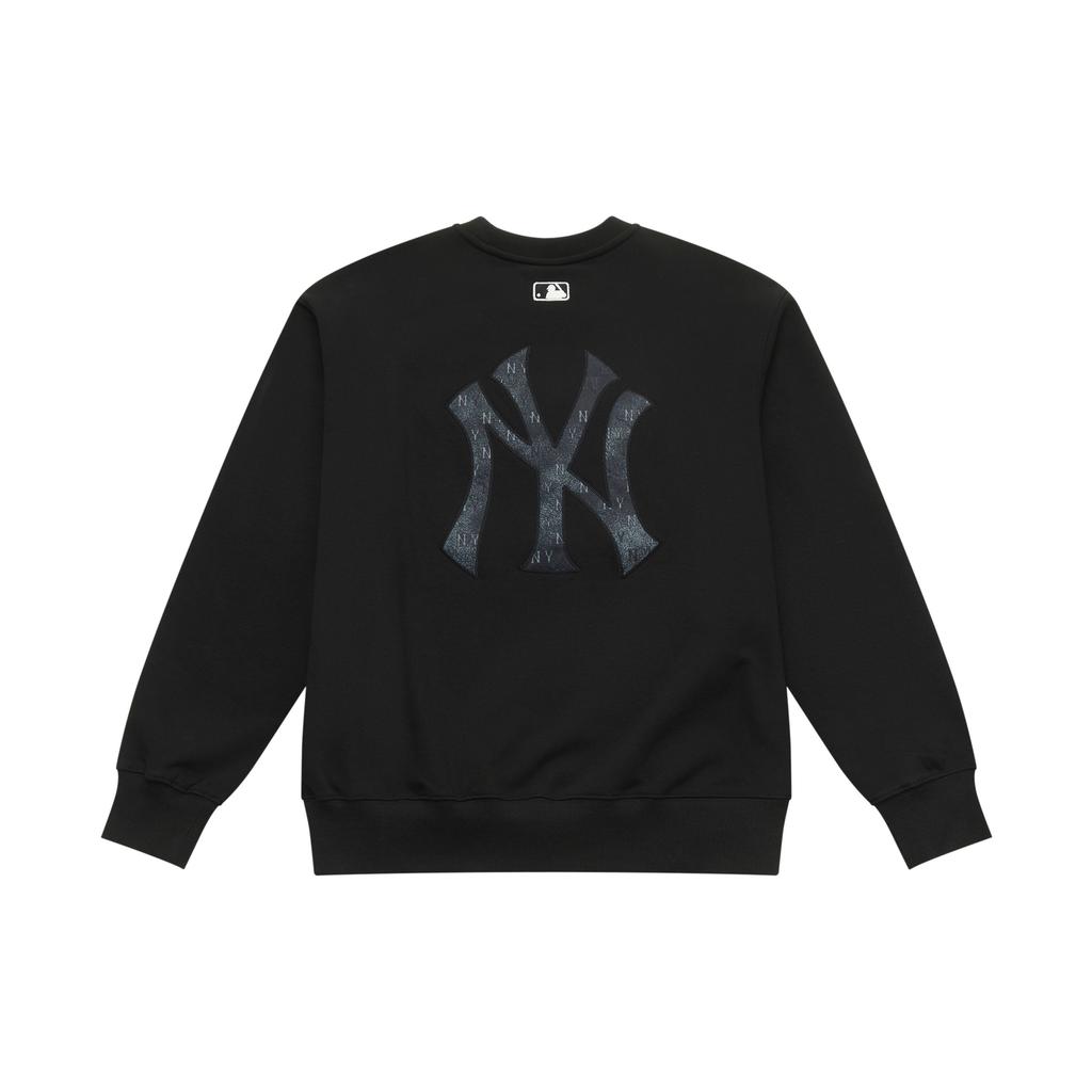 MLB Monogram Serie Vintage New York Yankees Moda Personalità Classica Alla Moda Versatile Comodo Girocollo Manica Lunga Felpa 3AMTM0654-50BKS