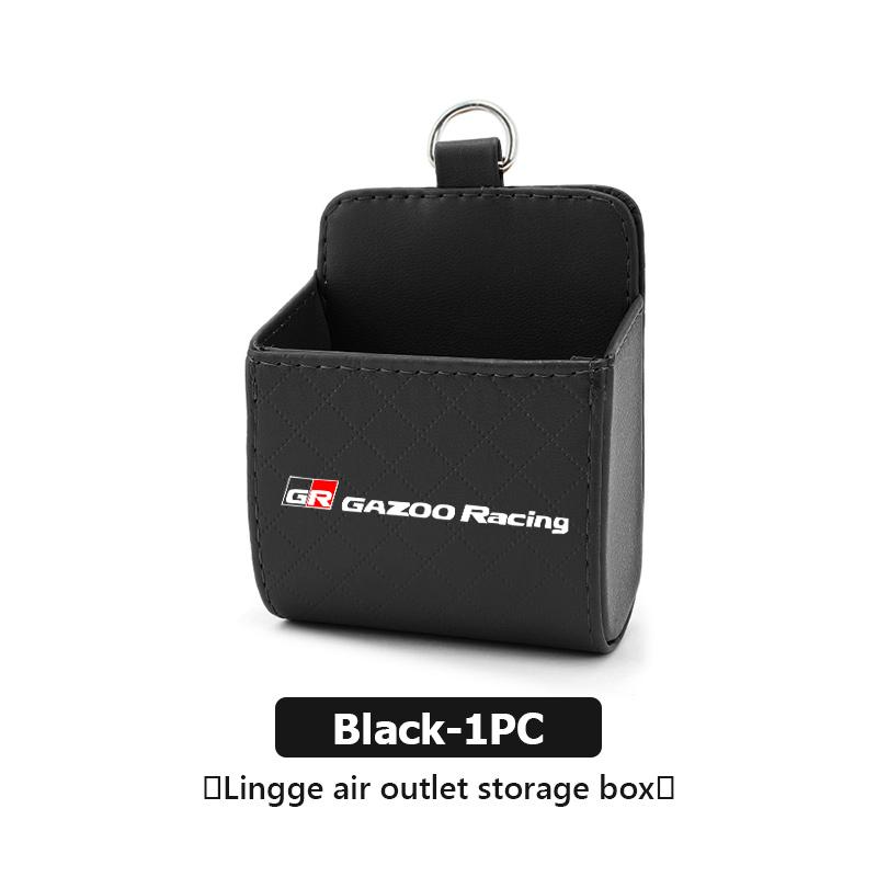 For Toyota Car Air Outlet Storage Box Phone Lipstick Lighter Organizer Crown Yaris Corolla Prius Auris CHR Avalon GR Camry
