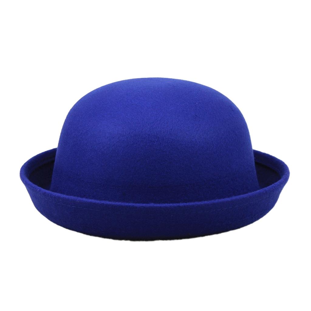 Kids' Black Party Hat Magician Derby Hat Short Brim Fedora Top Hat for Dress Up and Victorian Costume Parties