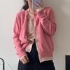 Korean Patchwork Color Block Knit Cardigan - Women's 2026 Autumn/Winter Loose Layering Sweater Jacket.