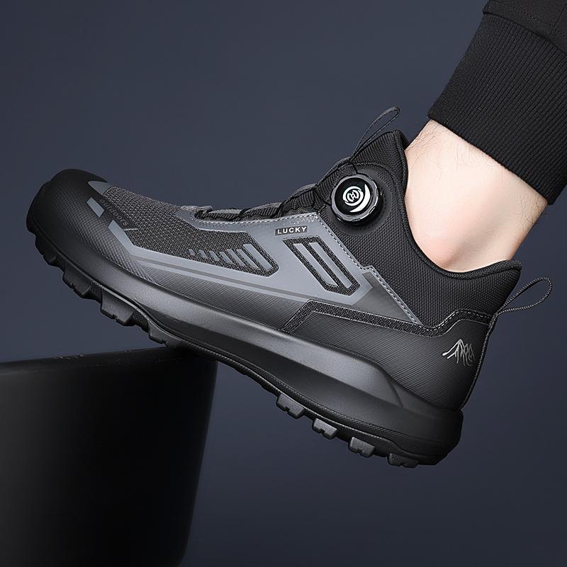 Leisure Walking Outdoor Sports Shoes, Anti Slip, Lightweight, Fashionable, Versatile Shoes, Round Toe Outdoor Shoes, Solid Color