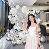 Birthday Decoration Scene Arrangement Party Children Boys Girls Balloons Background Wall Internet Celebrity 18 Bat Mitzvah