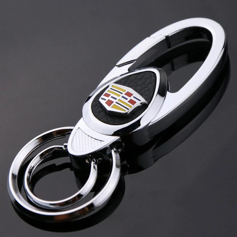 

For Cadillac ATS BLS CT4 CTS EXT SLS SRX XT5 XT6 XTS Escalade Deville DTS Fashion Car Metal Keychain Key Rings Holder Decoration