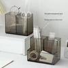 Simple Cute Desktop Transparent Pen Holder - Large Capacity Stationery Organizer
