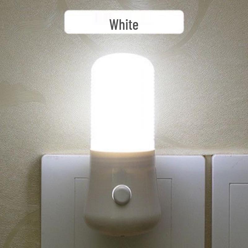 LED Plug-in Night Light for Bedroom & Nursery with Brighten Button