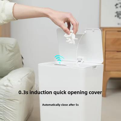NEUER Intelligenter Mülleimer Automatischer Sensor Zuhause Badezimmer Küche Wohnzimmer Schlafzimmer Medizinischer Abfalleimer Einfach Elektrisch Kunststoff
