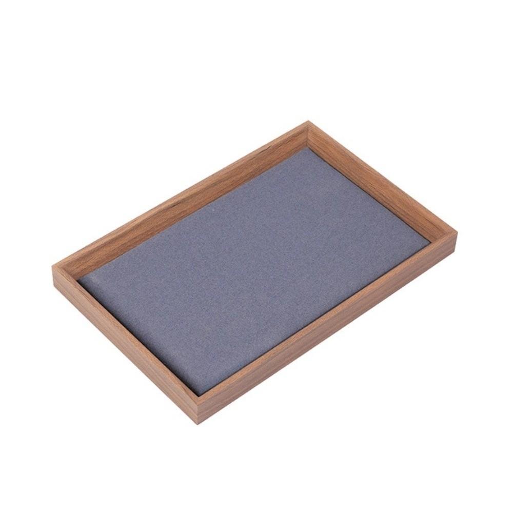Minimalist Design Jewelry Tray Wooden Wood Grain Platter Elegant Display Tray For Dressing Table