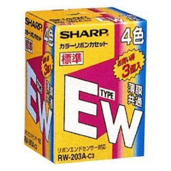 

Sharp Ink Ribbon Type EW Multicolor A4X3 [RW203AC3]
