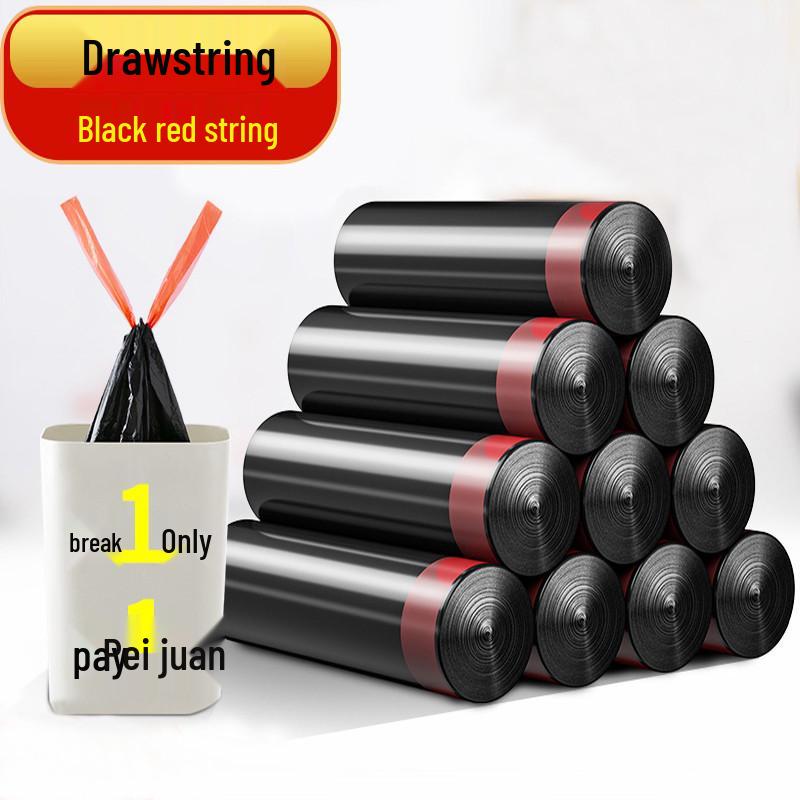 

Extra Thick White Kitchen Drawstring Trash Bags with Auto-Closing Feature 15 Pack Single Roll (no Packaging)