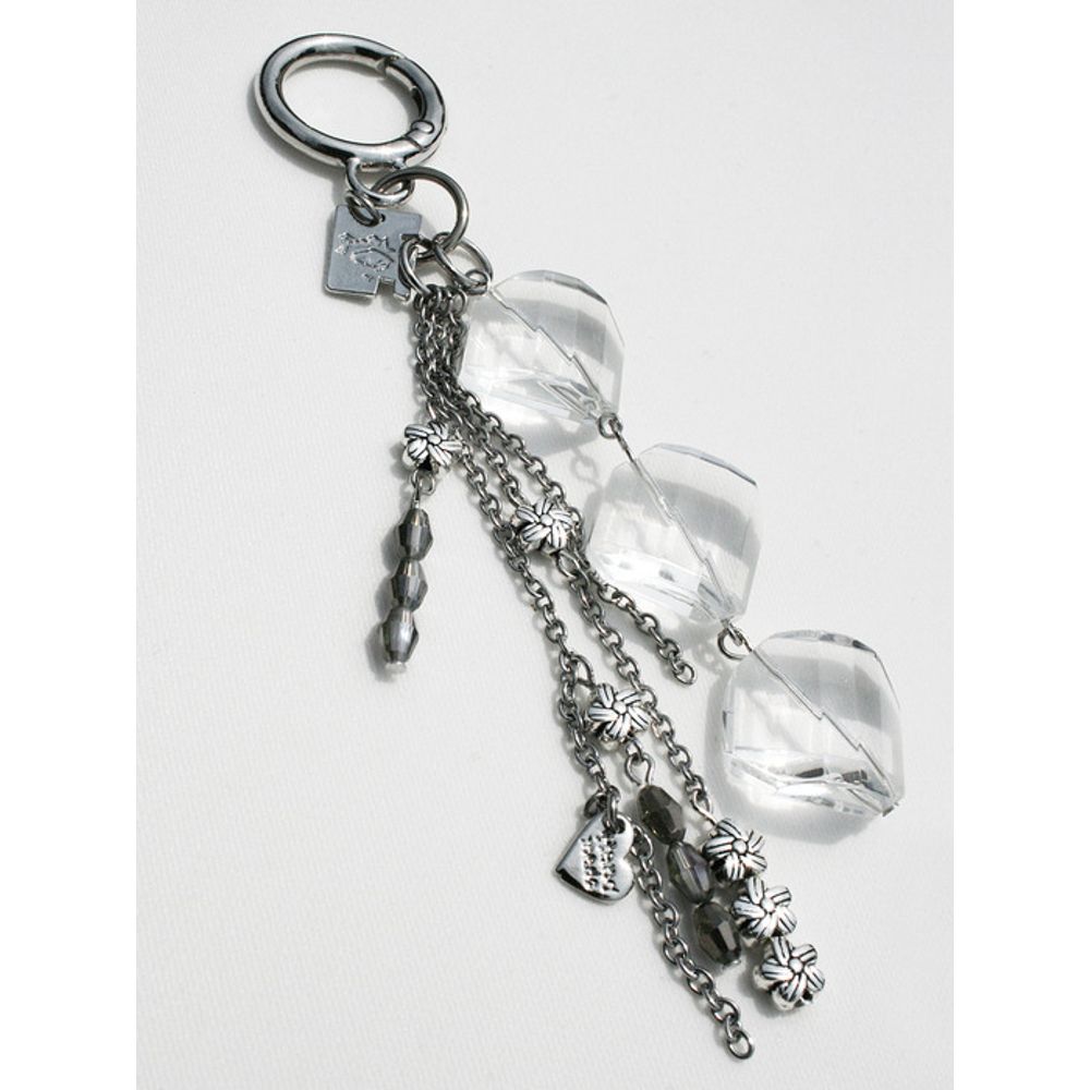 

SIMILLENT ECHO DIAMOND DROP KEYRING_Midnight Black Keyring ONLY
