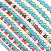 1String Multisize Natural Stone Beads Charm Heart Shaped Spacer Turquoise Beads For DIY Bracelet Necklace Jewelry Accessories