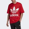 Adidas Originals Trefoil Logo Loose Short Sleeve T-Shirt Men Tops Red FM3796