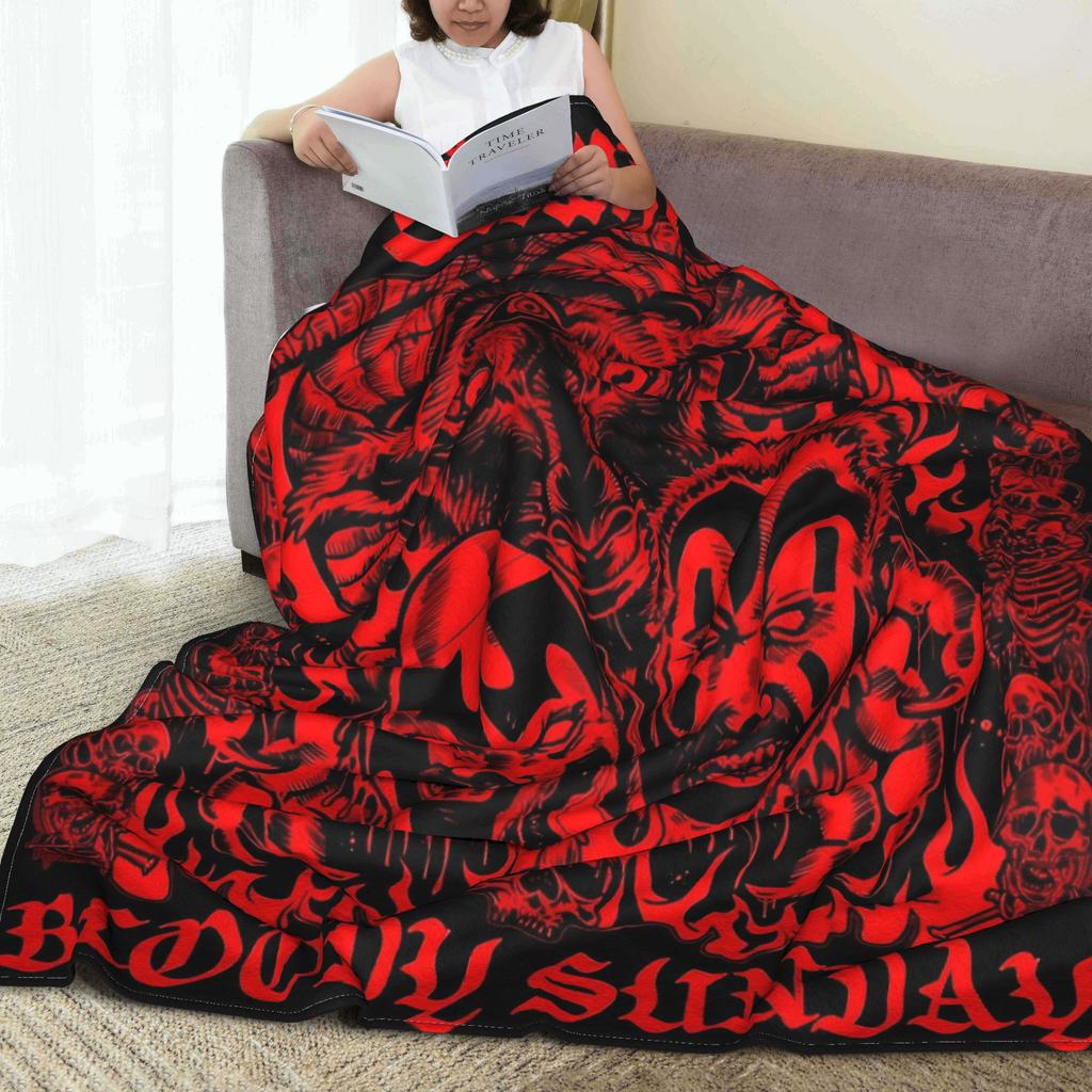 Insane Clown Posse Blanket Warm Soft Street Trend Plush Throw Blanket For Children Home Decor Flannel Bedspread Bed Cover