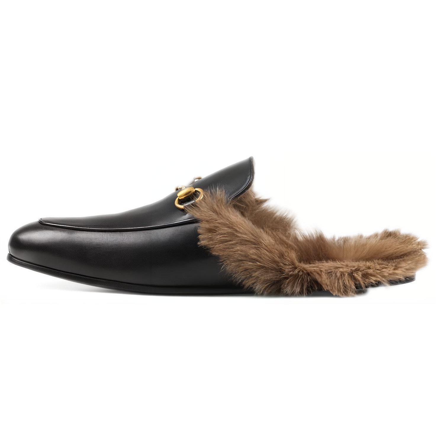 GUCCI Princetown čības Melnas 2015 ReEdition
