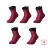 5PCS Women's Bare Legs Thickened Plush Meat Color Winter Postpartum Plush Warm Cotton Socks Artifact Mid Tube Snow Socks for Wom