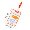 ID Name Card Sleeves 17' Lanyards Badges Pendant Kit Waterproof Non-scratch Fit for Factory Worker Office Staff Student