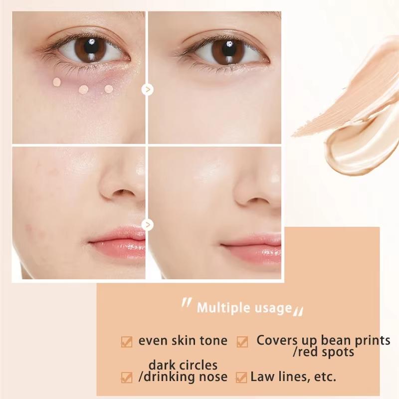 Ojos Rostro Corrector Líquido Cubre Ojeras Acné Maquillaje Natural Base Crema Cosméticos Maquillaje de Rostro/Ojos