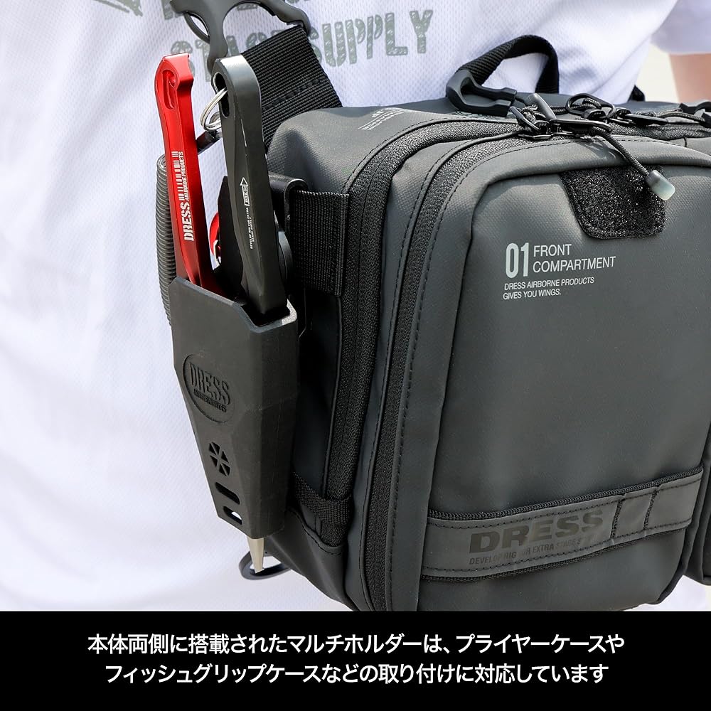 DRESS Light Game Bag Fishing Bag Waterproof Ajing Egiing Mebaring Tackle Bag VERSUS VS-L425 Multi-functional Large Capacity Beginner