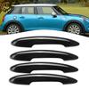 Gloss Black ABS Door Handle Covers for MINI For Cooper F55 4PCS with Easy tallation and LED Light Compatibility