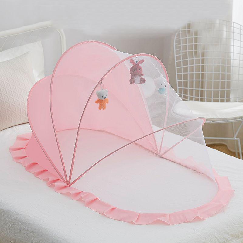 Baby Bed Mosquito Net Foldable Full Coverage Bed Mosquito Netting For Baby Portable Breathable Infant Newborn Crib Mosquito Nets