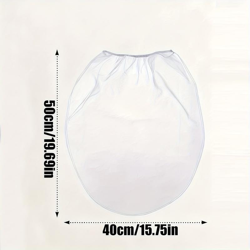 25 Pieces 5 Gallon Elastic Top Paint Strainer Bags White Fine Mesh Bag Paint Filter Bagfor Hydroponics Painting Gardening