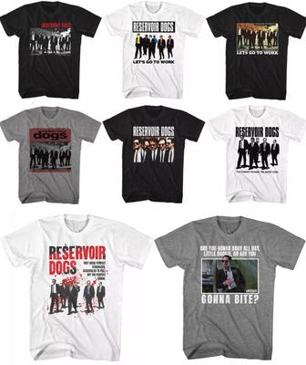 Reservoir Dogs Movie Tshirt Retro Style Cotton Crewneck Casual Portrait Printed Top Unisexs Graphic T Shirts