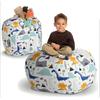 Children's Stuffed Animal Holding Bean Bag Chair Set For Finishing Children's Plush Toys Large Quality Canvas Toy Storage Bag