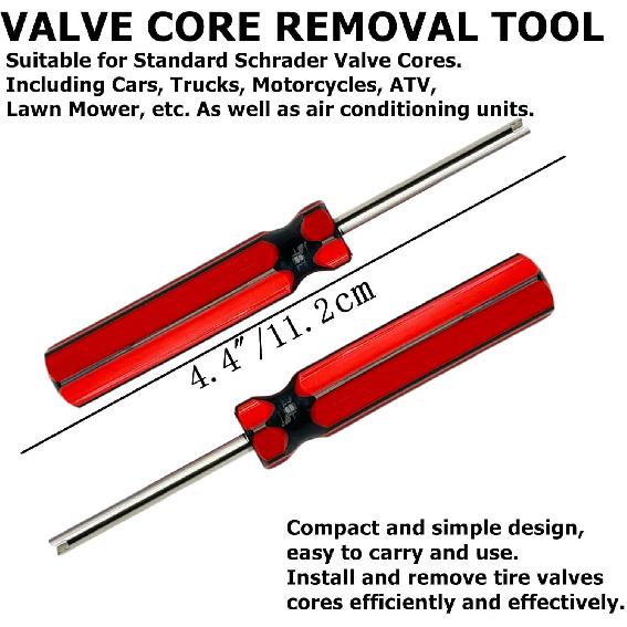 5Pcs Tire Valve Stem Removal Tool - Premium Single Heads Valve Core Remover,Great Tire Valve Tool For Schrader Valve Cores (5Pieces Single Heads