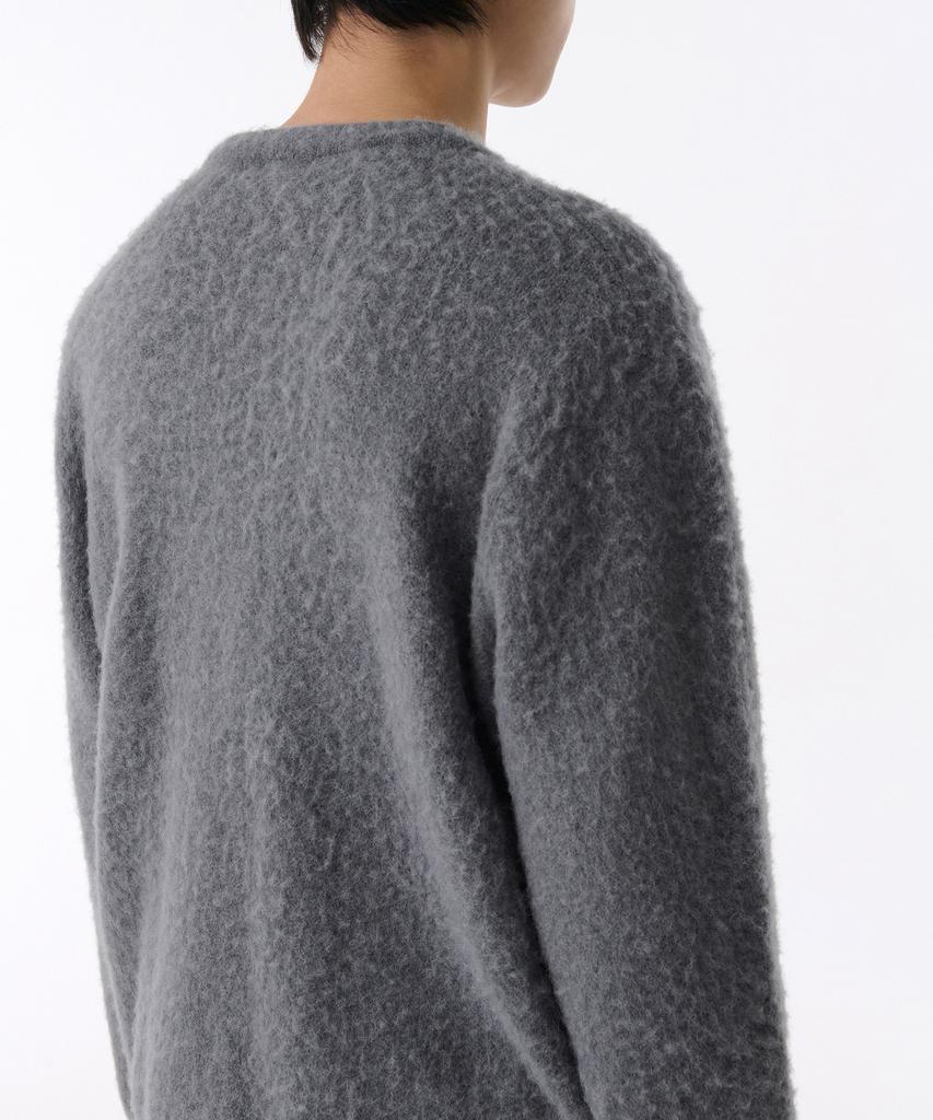 Musinsa Standard Hairy Alpaca Cardigan [Medium Gray]