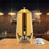13L Golden Stainless Steel Beverage Dispenser, Insulated Drink Dispenser for Hot & Cold Coffee, Party Drink Container w/ Spigot
