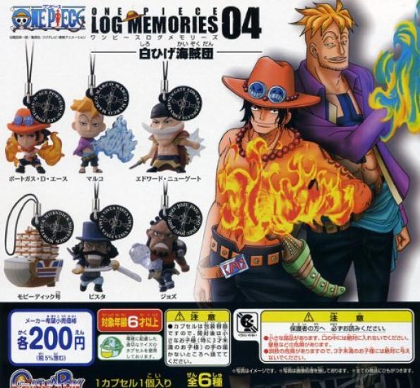 

Gashapon One Piece Log Memories 04 Complete set of 6 -Whitebeard Pirates-