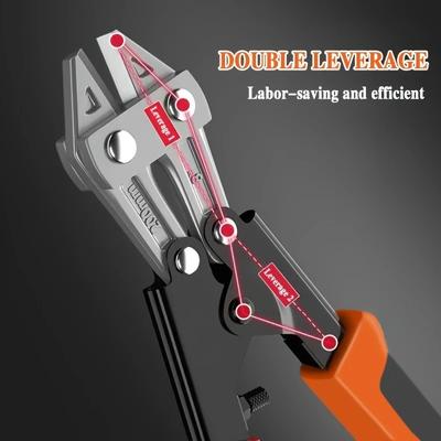 1pc Multi-Functional Bolt Cutter & Wire Cutting Pliers – Labor-Saving 8in Scissors for Chain, Lock, Wire, Home &Construction Use