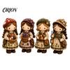 Sewing Starter Kit Patchwork Girl DIY Kit, 3D Doll Craft Set with Pre-Cut No-sew Fabric Thread Needles, Cute for Home Decor Handmade Gift