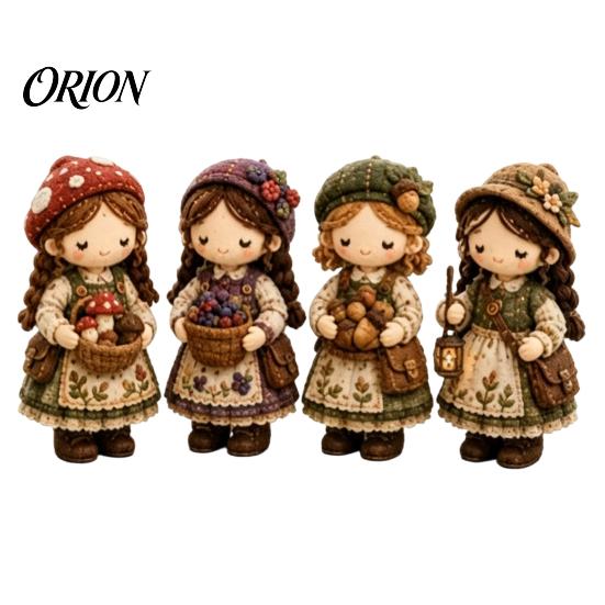 Sewing Starter Kit Patchwork Girl DIY Kit, 3D Doll Craft Set with Pre-Cut No-sew Fabric Thread Needles, Cute for Home Decor Handmade Gift