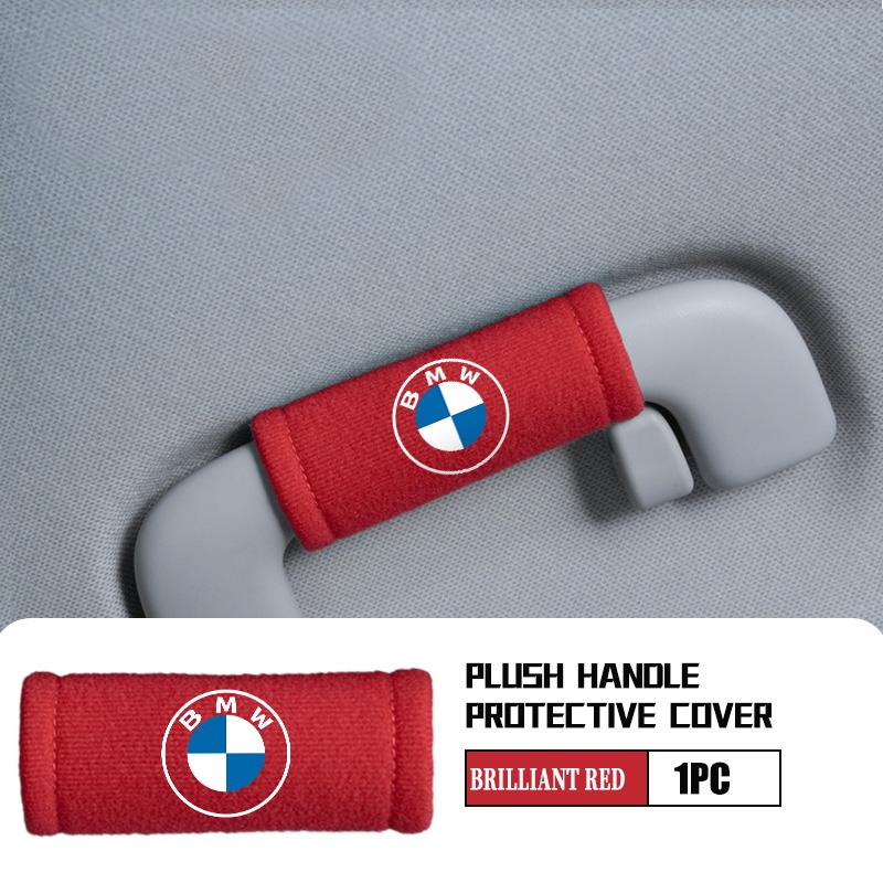 For BMW Car Door Handle Cover Soft Plush Auto Door Handrail Covers Car Roof Holder Protection M 1 3 4 5 6 7 Series X1 X3 X4 X5