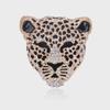 Vintage Rhinestone Leopard Brooch: Stylish Animal Pin for Clothing