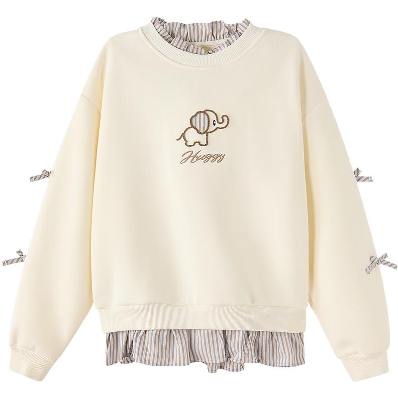 DEESHA Girls Fleece-Lined Winter Sweatshirt 120