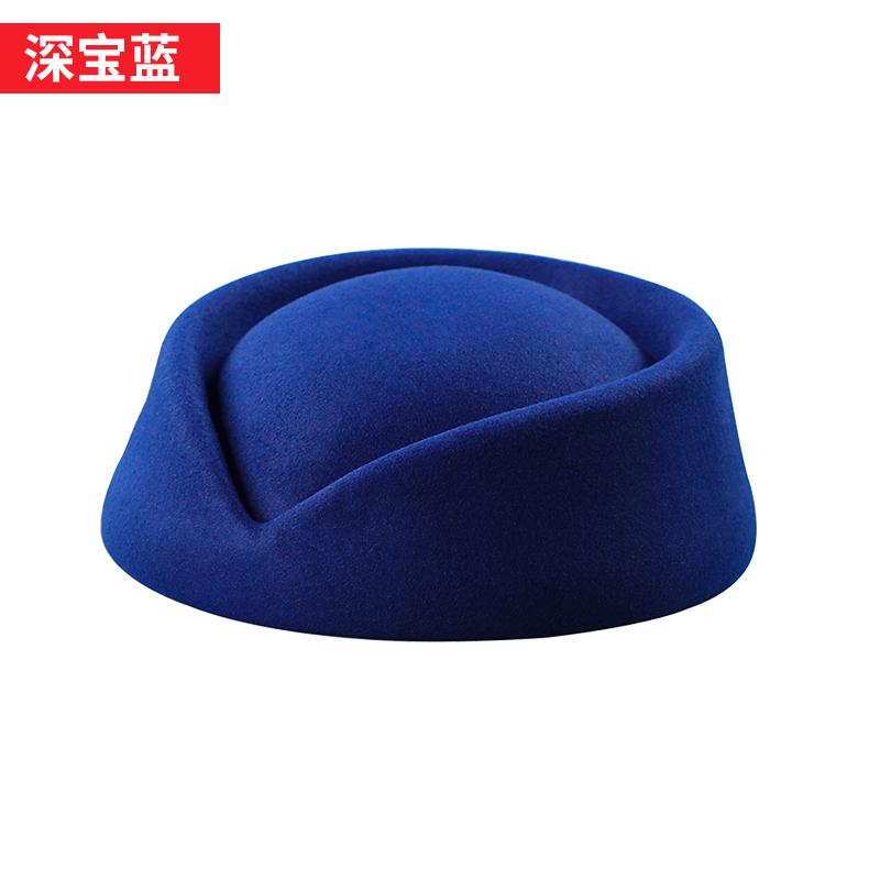 Ladies Flight Attendant Hat Diy Stewardess Hat Women Air Cap Cosplay Hostess Airline Costume Pillboxwom Stage Performance Hat