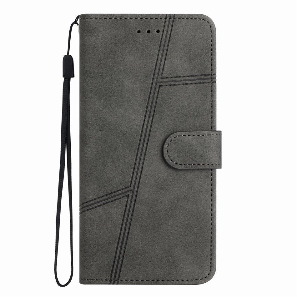 

For Cover Motorola Moto E13 E20 E22 E32 E40 G10 G13 G20 G22 G30 G42 G52 G31 G41 G62 G73 Card Slots Book Case Phone Wallet D01D For Moto P40 Power сірий