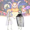 Festive Halloween Skeleton Couple Decorative Props Realistic Plastic Bride Groom Design 21x10cm